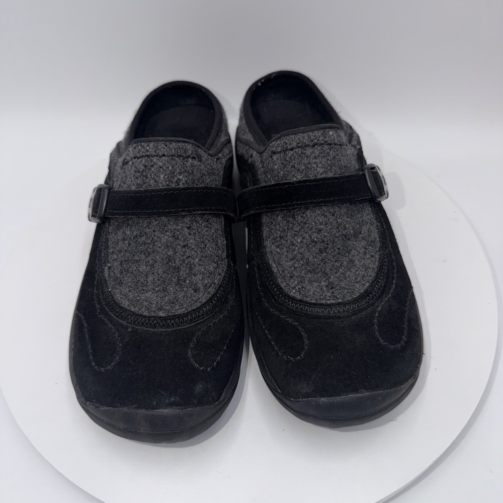 Merrell Womens Shoes Encore Sidestep Black Suede Wool Comfort Shoes Size 8.5 - Picture 3 of 8